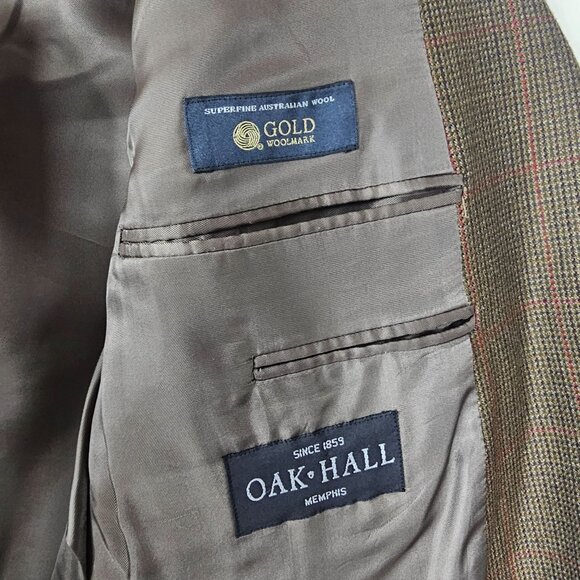 Ermenegildo Zegna Blazer Jacket 15 Milmil 15 Wool 46L Brown Check Ivy League - Picture 10 of 13